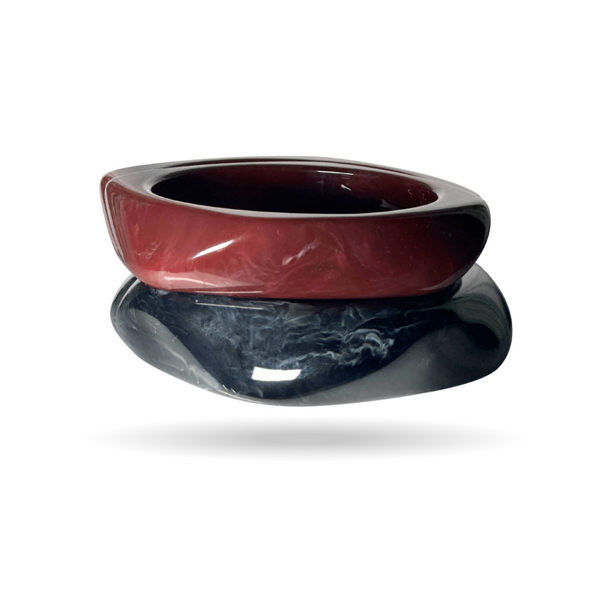 Resin Chunky Bangles - set of 2