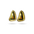 Bold Gold Puffed studs Earrings