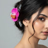 Pink Flower Hair Clutcher – Soft & Feminine Charm
