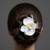 White Flower Hair Clutcher – Classy & Timeless Elegance