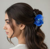 Blue Flower Hair Clutcher – Cool & Stylish Elegance
