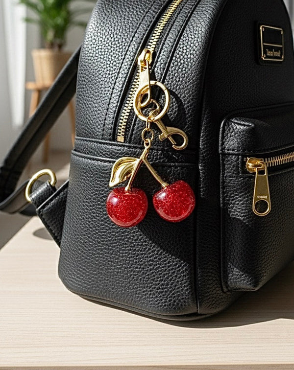 Crystal Cherry keychain