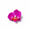 ORCHID dark pink floral clip