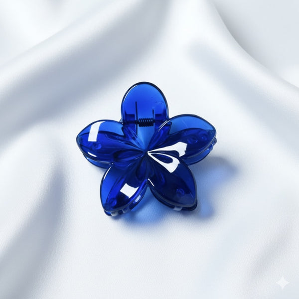 NAVY BLUE floral clutcher