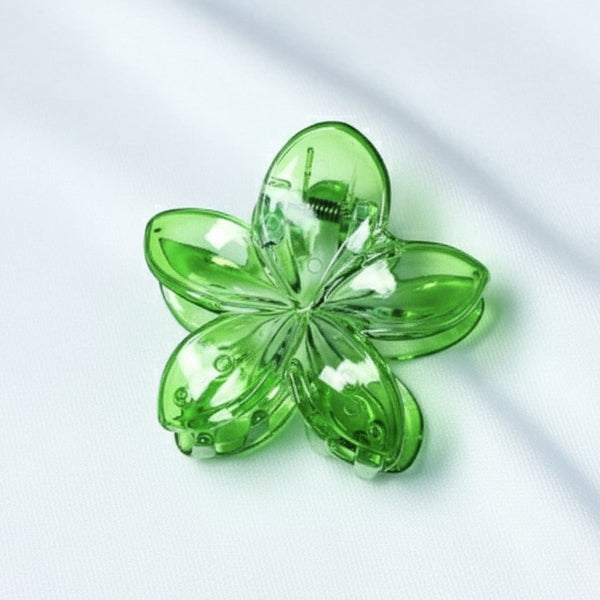 GREEN floral clutcher