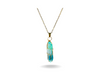 Crystal Stone multicolour pendant with sleek chain