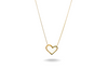 White heart chain pendant