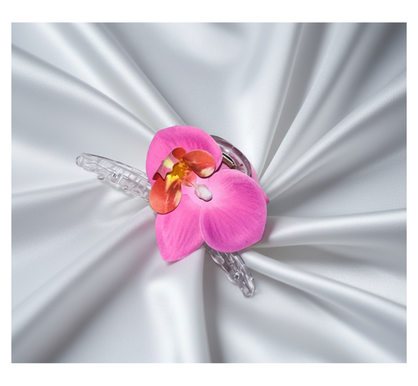 Pink Flower Hair Clutcher – Pretty & Elegant Everyday Style