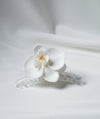 White Flower Hair Clutcher – Classy & Timeless Elegance