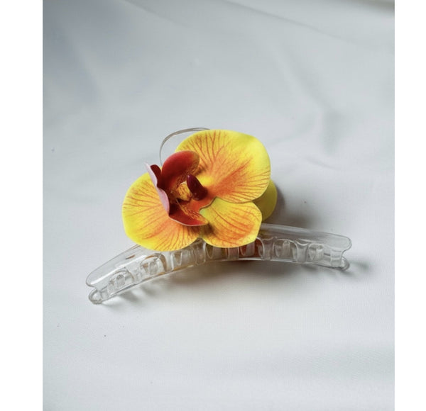 Yellow Flower Hair Clutcher – Bright & Cheerful Style