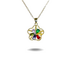 Crystal Multicolour Flower Pendant