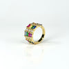 Studded multicolour ring