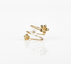 Gold-plated floral ring