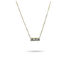 Crystal sleek chain necklace
