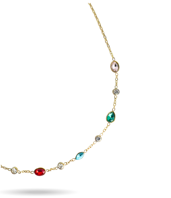 Sleek Multicolour Studded chain
