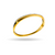 Sleek Gold Bangle Bracelet with Sparkling Stone Accents