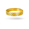 Square Matrix Gold-Tone Bracelets