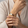 Square Matrix Gold-Tone Bracelets