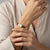 Square Matrix Gold-Tone Bracelets