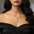 Crystal Stone multicolour pendant with sleek chain