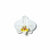ORCHID white floral clip
