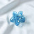 Blue floral clutcher