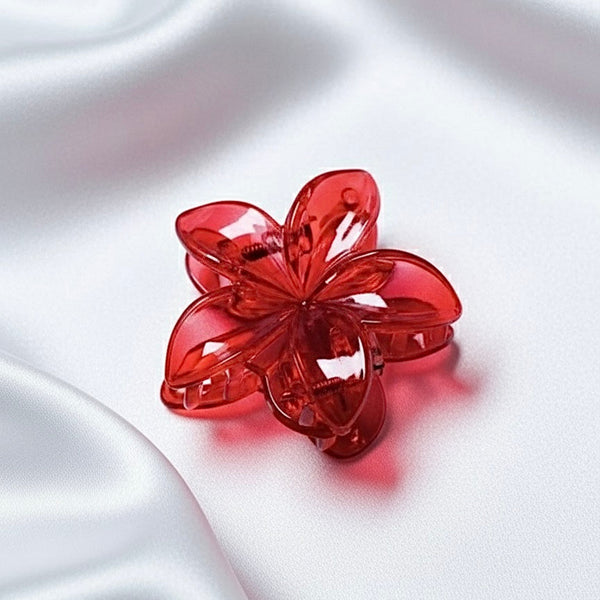 RED floral clutcher