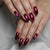 Burgundy cat eye