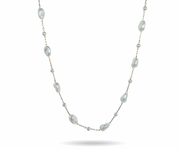 white BeadNecklace